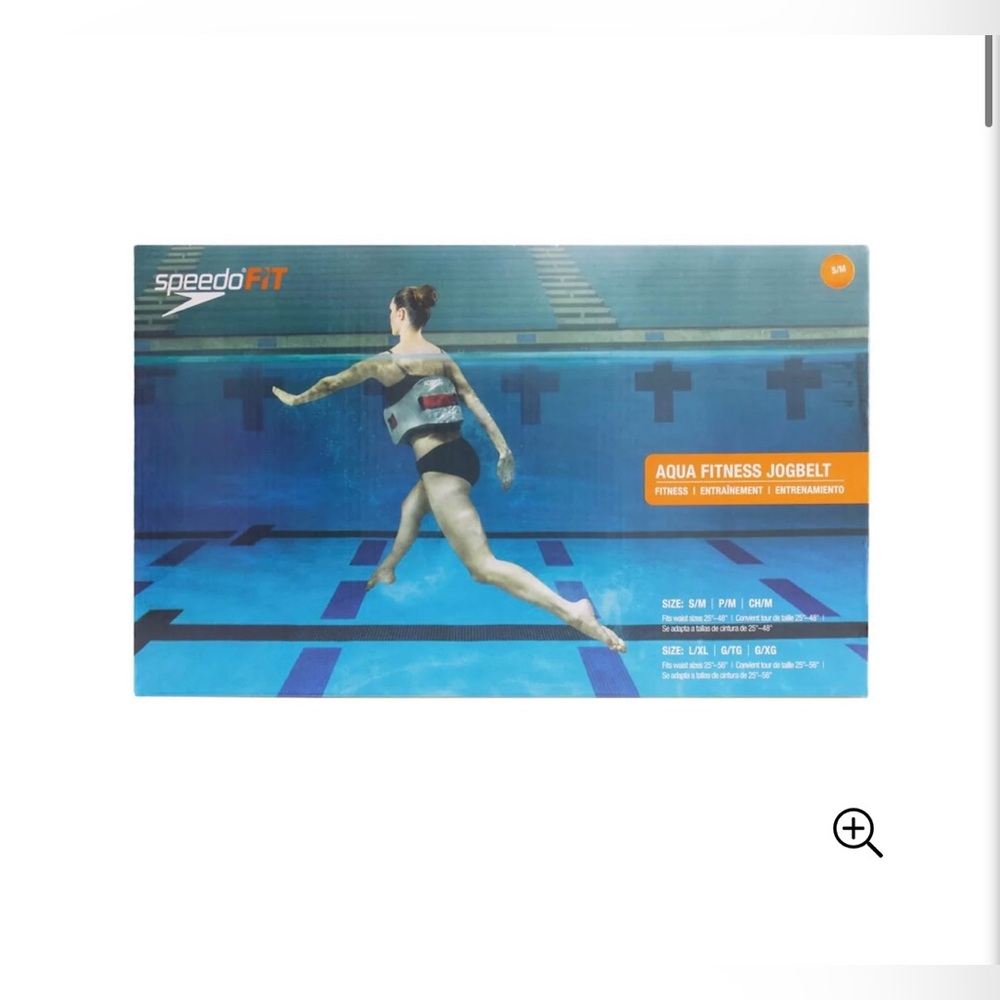 Speedo Fit Aqua Jogbelt in Blue and Orange NIB